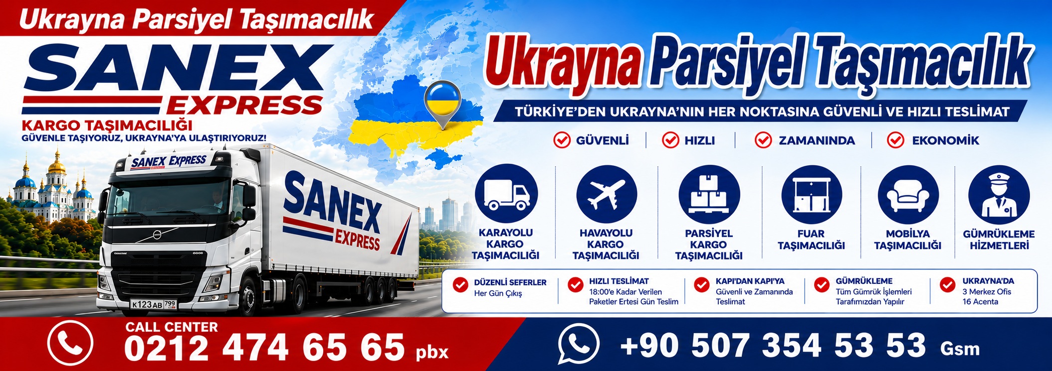 ukrayna parsiyel taşımacılık