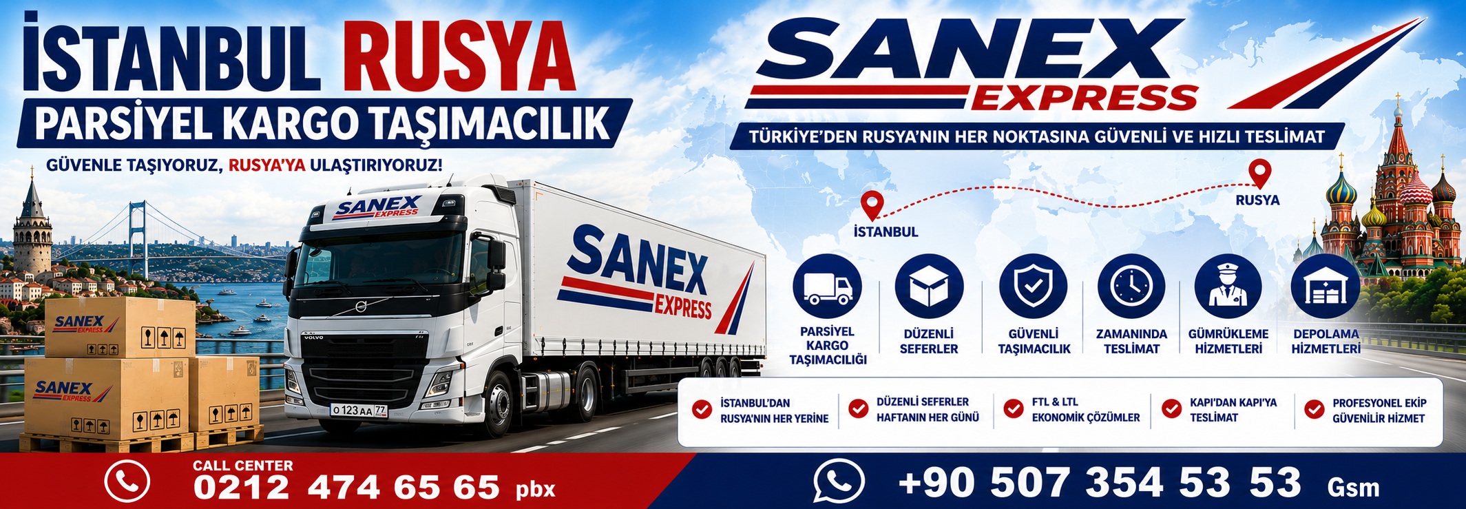 Rusya Parsiyel Taşımacılığı