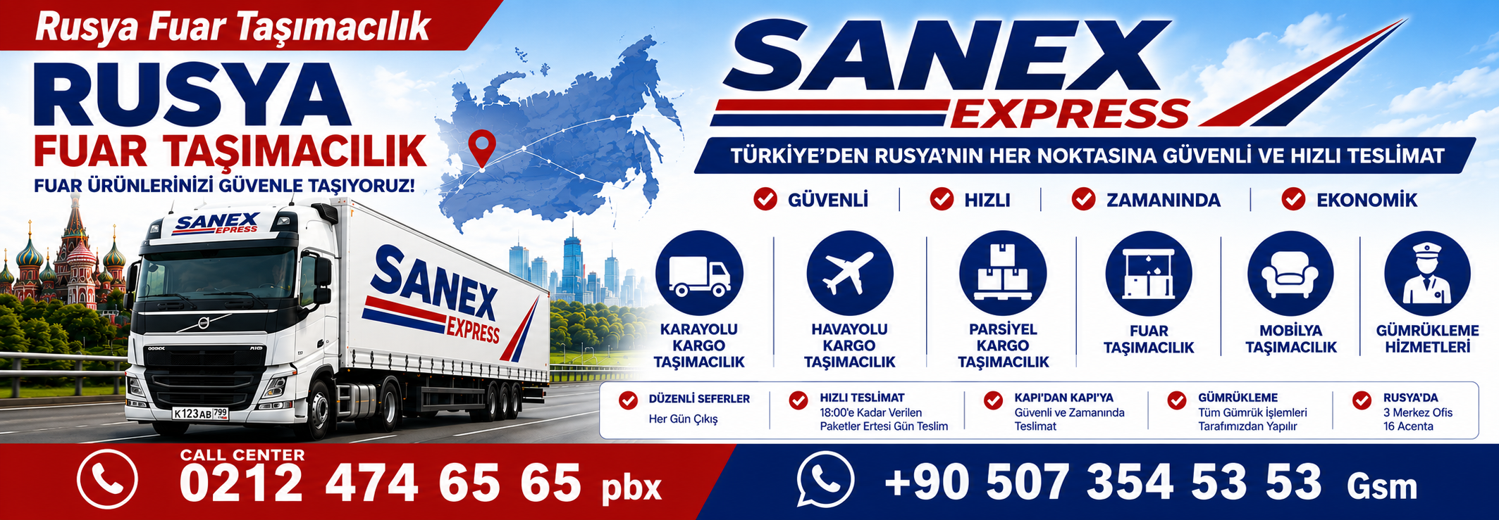 Rusya Fuar taşımacılık
