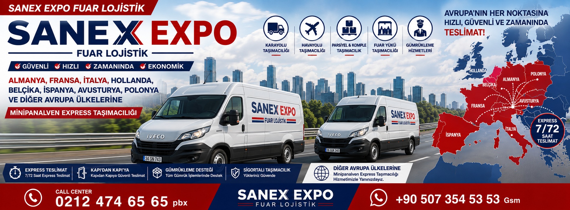 Sanex Expo mini panelvan Taşımacılık