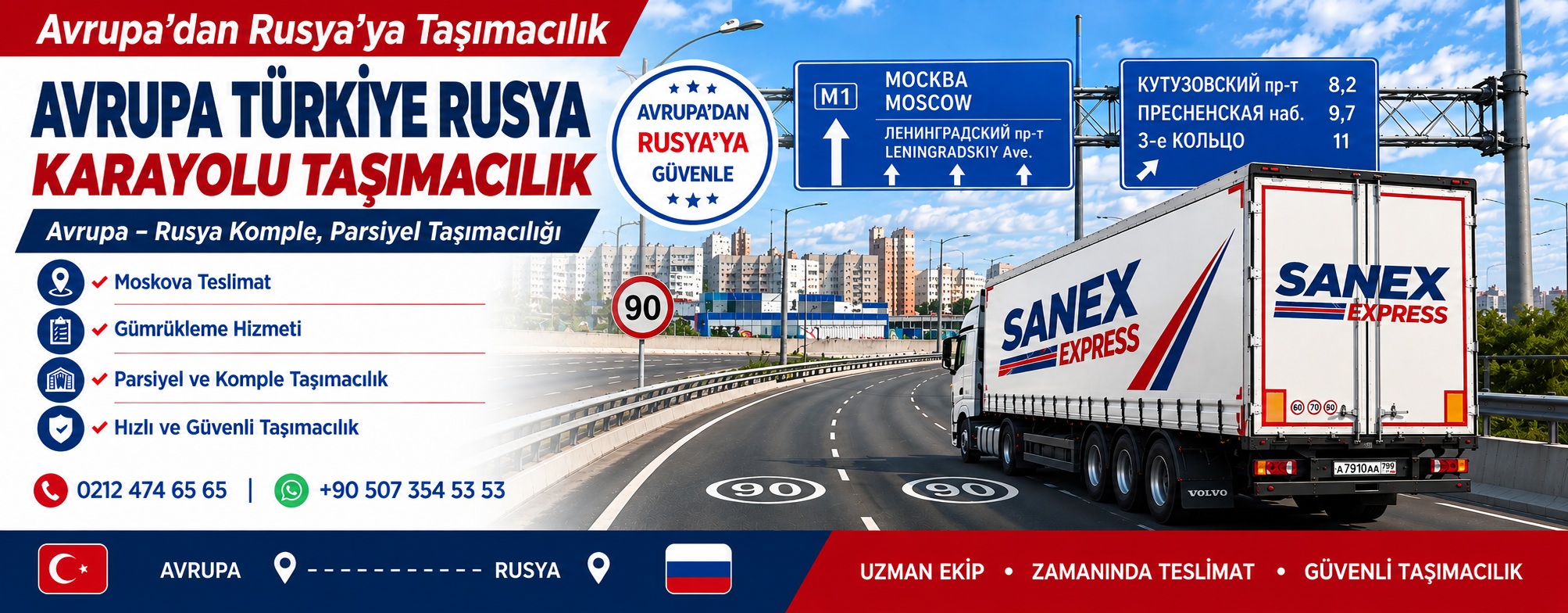 Avrupa’dan Rusya’ya transit nakliye