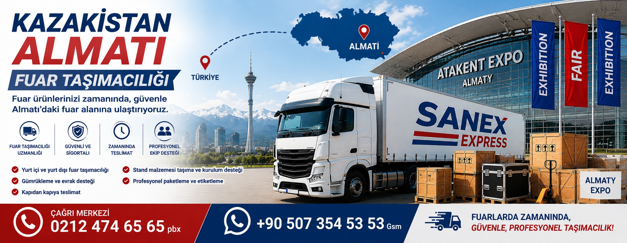 Kazakistan Almati Fuar Taşımacılık