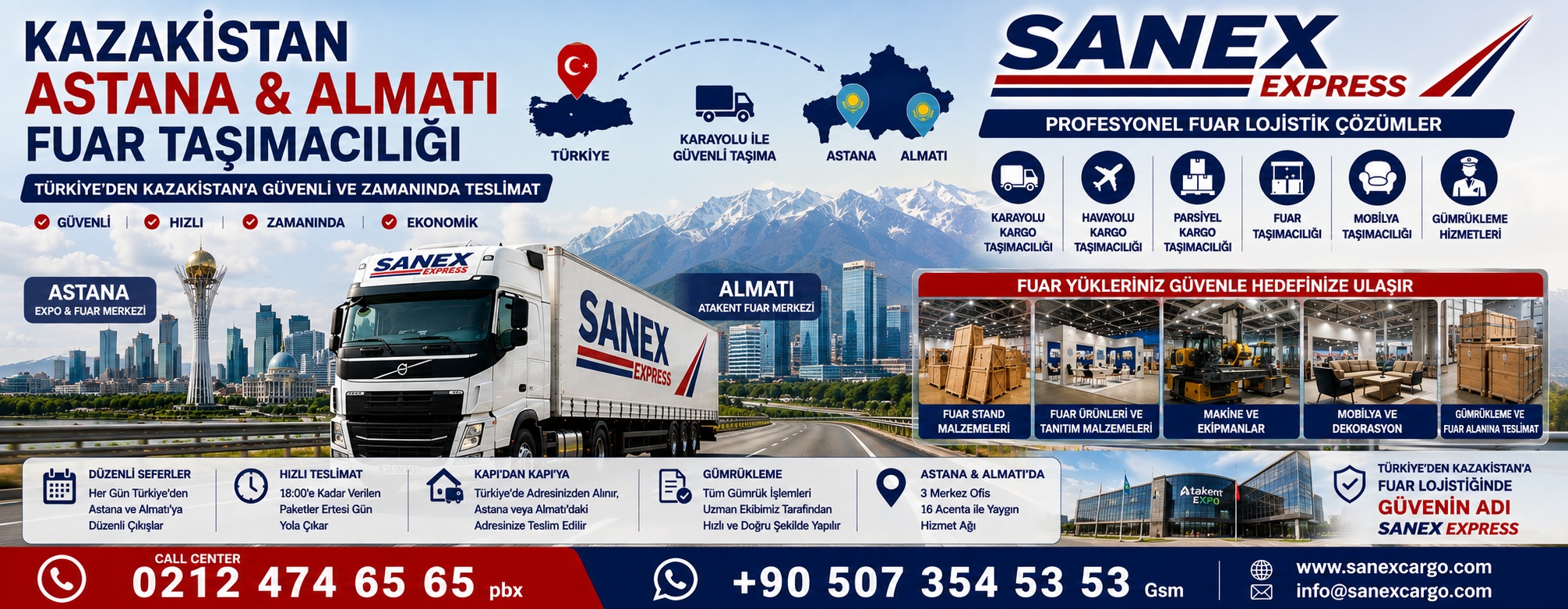 Kazakistan Astana Fuar Taşımacılık
