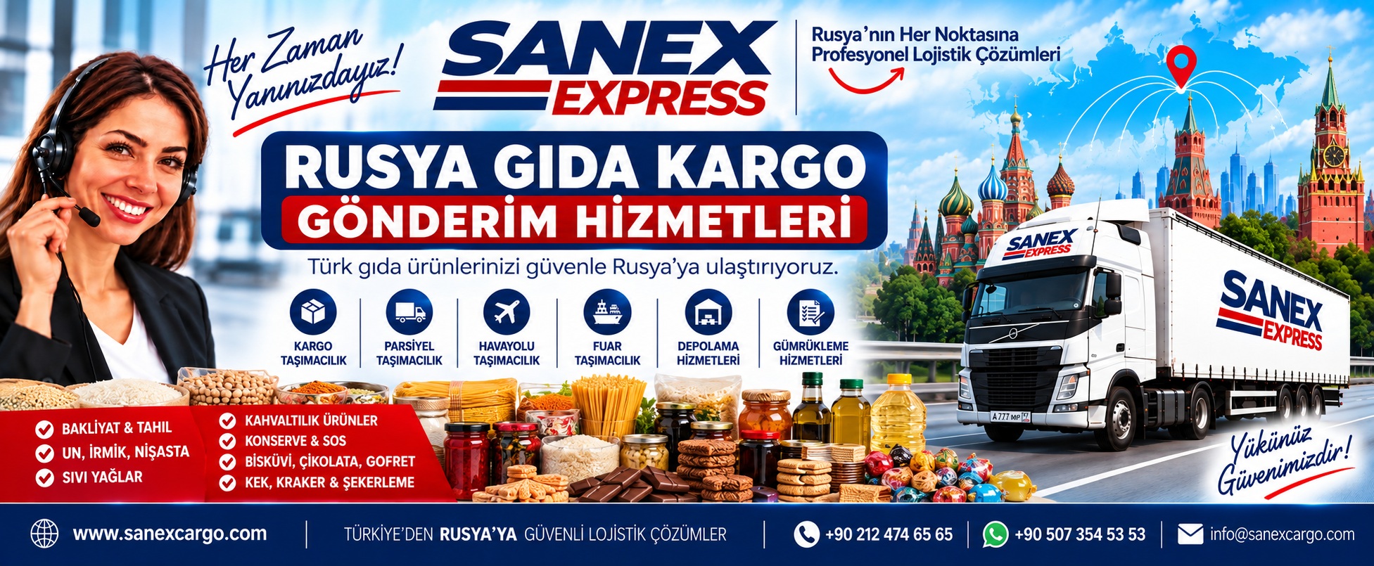 Rusya Gıda Kargo Gönderimi