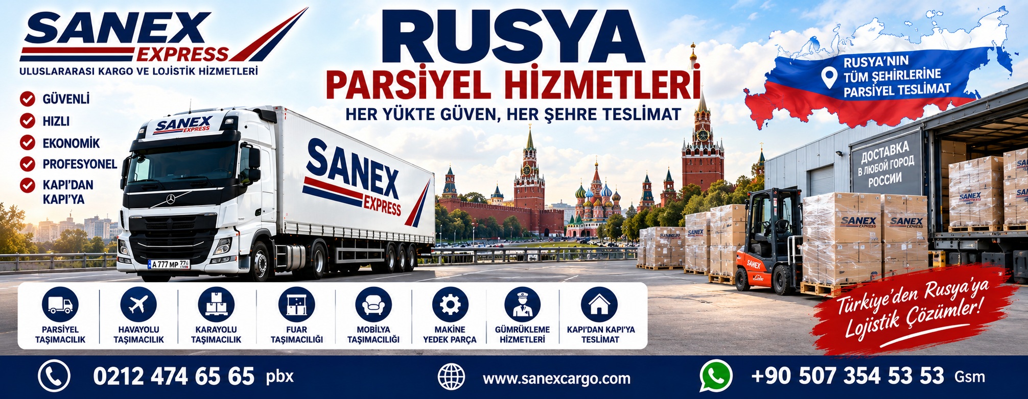 Rusya Parsiyel Hizmetleri