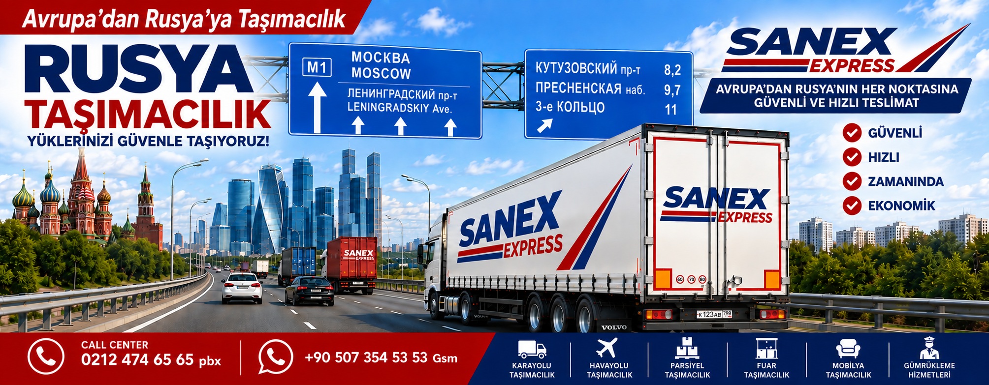 Avrupa’dan Rusya’ya transit nakliye