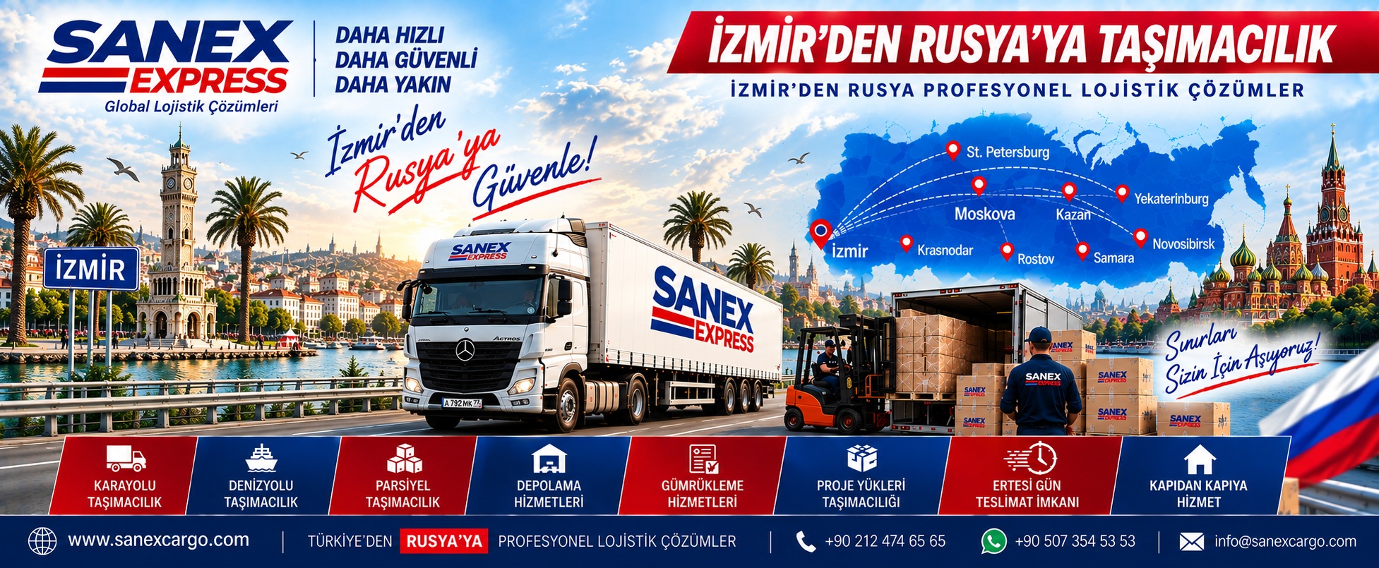 izmir'den rusya'ya taşımacılık